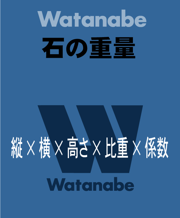 石の重量計算