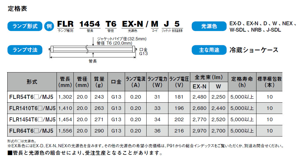 チルドライン FLR36T6_MJ5,（LED電球・照明）,の通販 詳細情報,電設資材・電線・ケーブル・安全用品 ネット通販 Watanabe  電設資材 電線 ケーブル ネット 通販 Watanabe