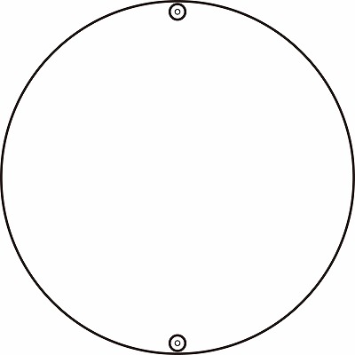 道路標識(上下穴タイプ・無反射)  133300　道路400（白無地）