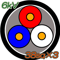 6kV CV38sq×3C 100m