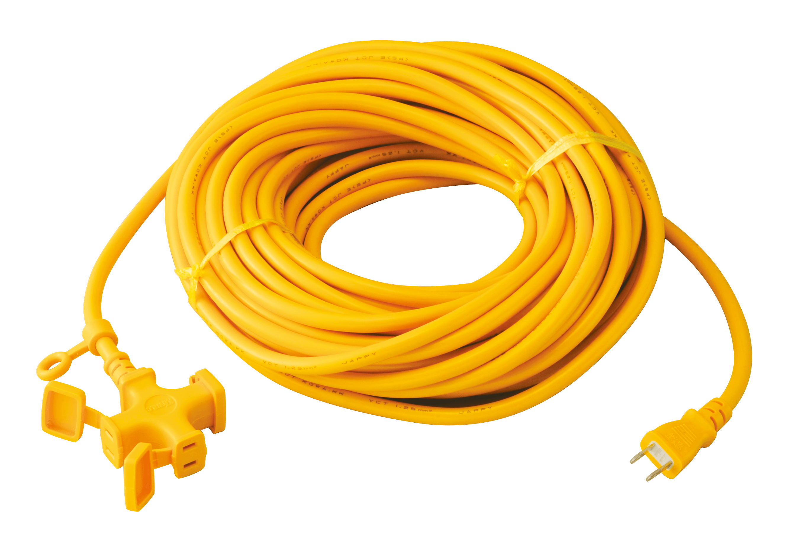 JAPPY 屋内型延長コード ＫＭ０２－２０ＪＰ　２０ｍ　黄