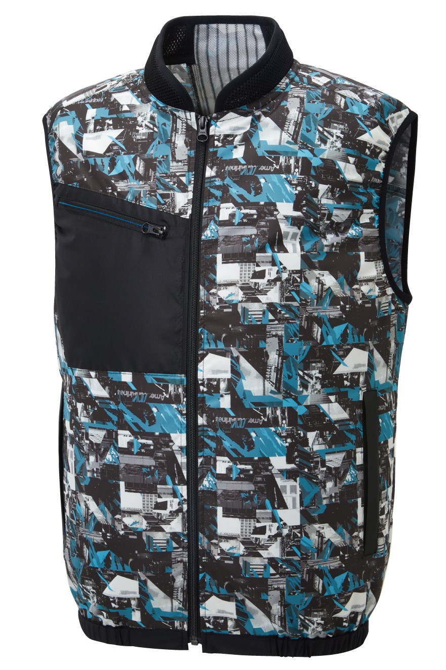 JAPPY 空調風神服　グラフィック青 ＫＦ９２３５２－Ｂ３Ｌ－ＪＰ