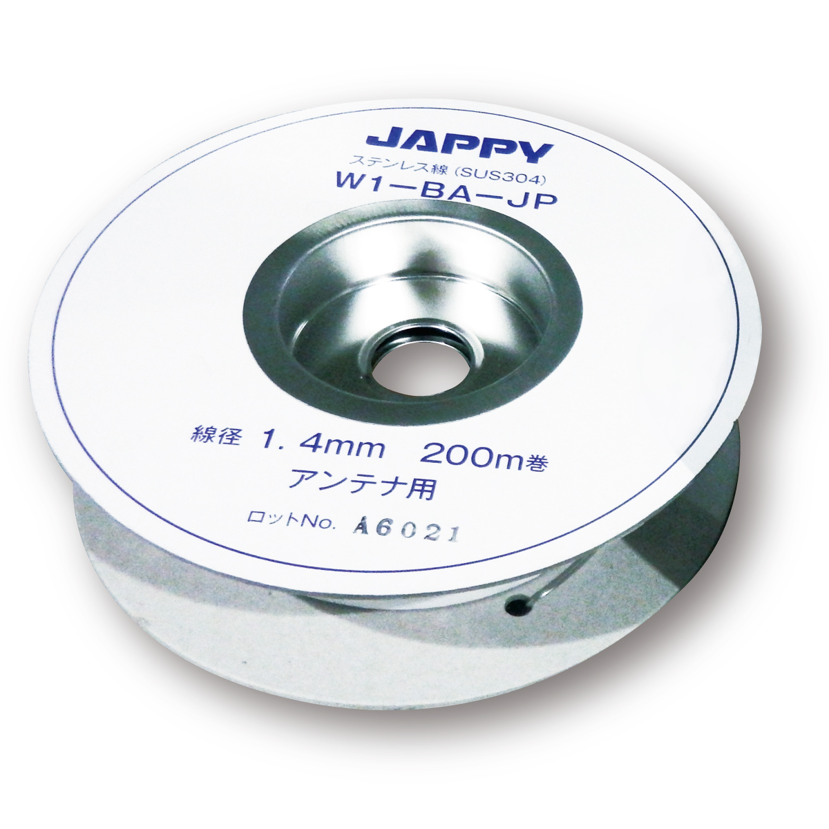 JAPPY ステンレス線 Ｗ１－ＢＡ－ＪＰ　１．４ｍｍ　２００ｍ巻