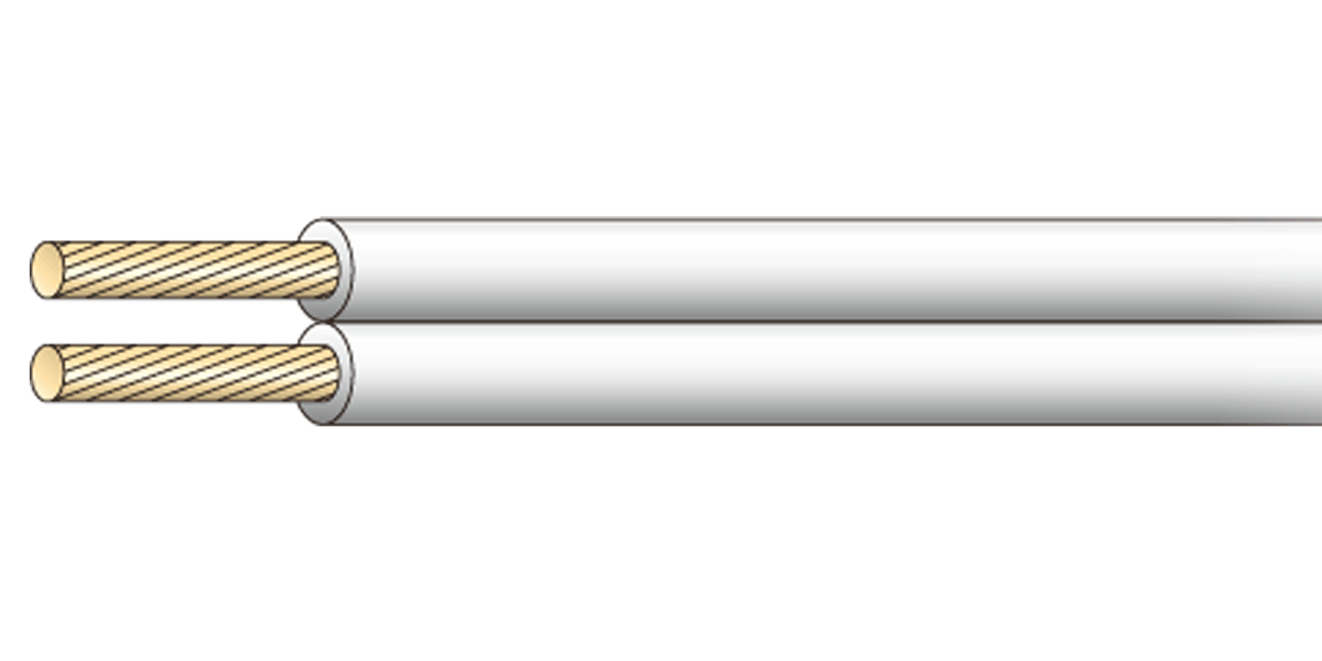 JAPPY ビニル平形コード ＶＦＦ　０．７５ｓｑ　白　ボビンＫ　ＪＢ