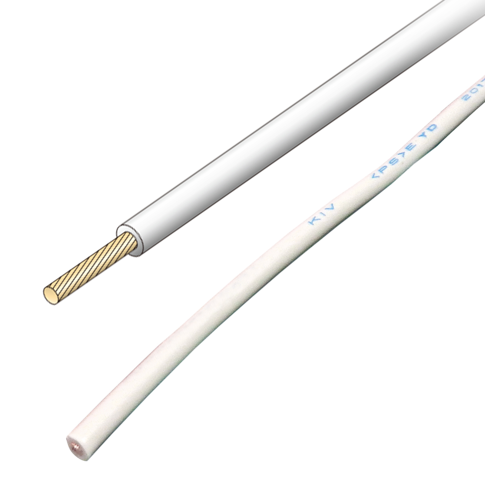 JAPPY 電気機器用ビニル絶縁電線 ＫＩＶ　２ＳＱ－ＪＰ　白