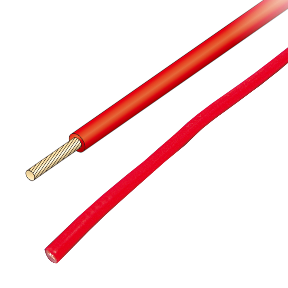 JAPPY 電気機器用ビニル絶縁電線 ＫＩＶ　０．７５ＳＱ－ＪＰ　赤