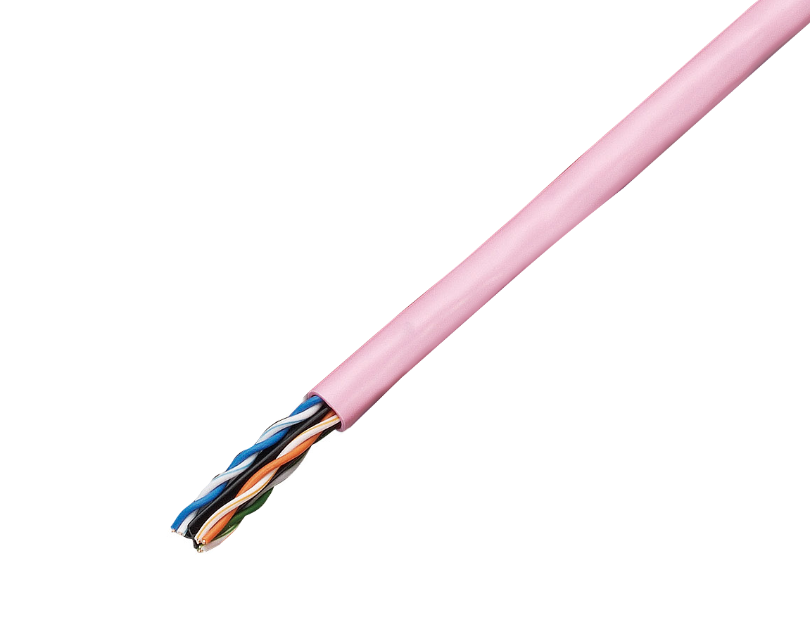 JAPPY Ｃａｔ．６　ＬＡＮケーブル ＴＰＣＣ６　０．５ｍｍ×４ＰピンクＪＰ