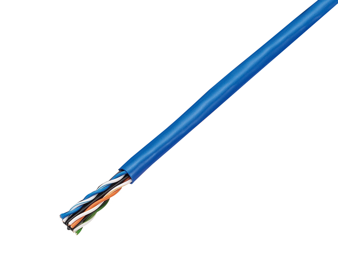 JAPPY Ｃａｔ．６　ＬＡＮケーブル ＴＰＣＣ６　０．５ｍｍ×４Ｐ　青ＪＰ