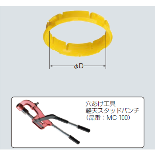 PBZ-24K　通線ブッシング（軽天用）　50個