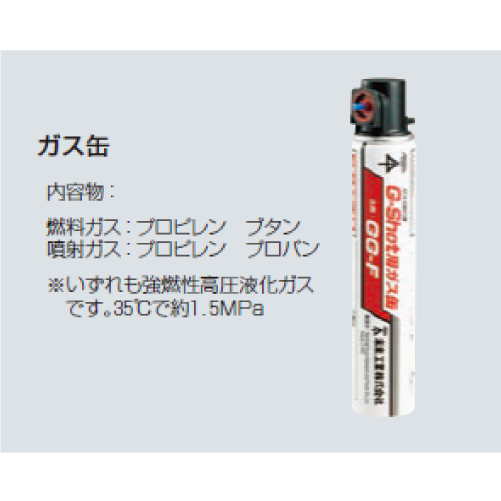 GG-F　ガス式鋲打機  G-Shot　ガス缶　単品