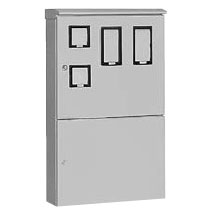 OMS-44B　引込計器盤キャビネット（水切、防塵・防水パッキン付）　木製基板