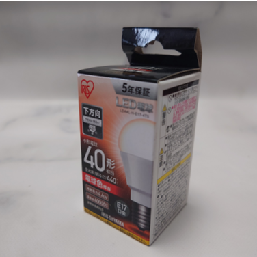 【在庫限り品】LED電球　メーカー:アイリス　型式:LDA4L-H-E17-4T5